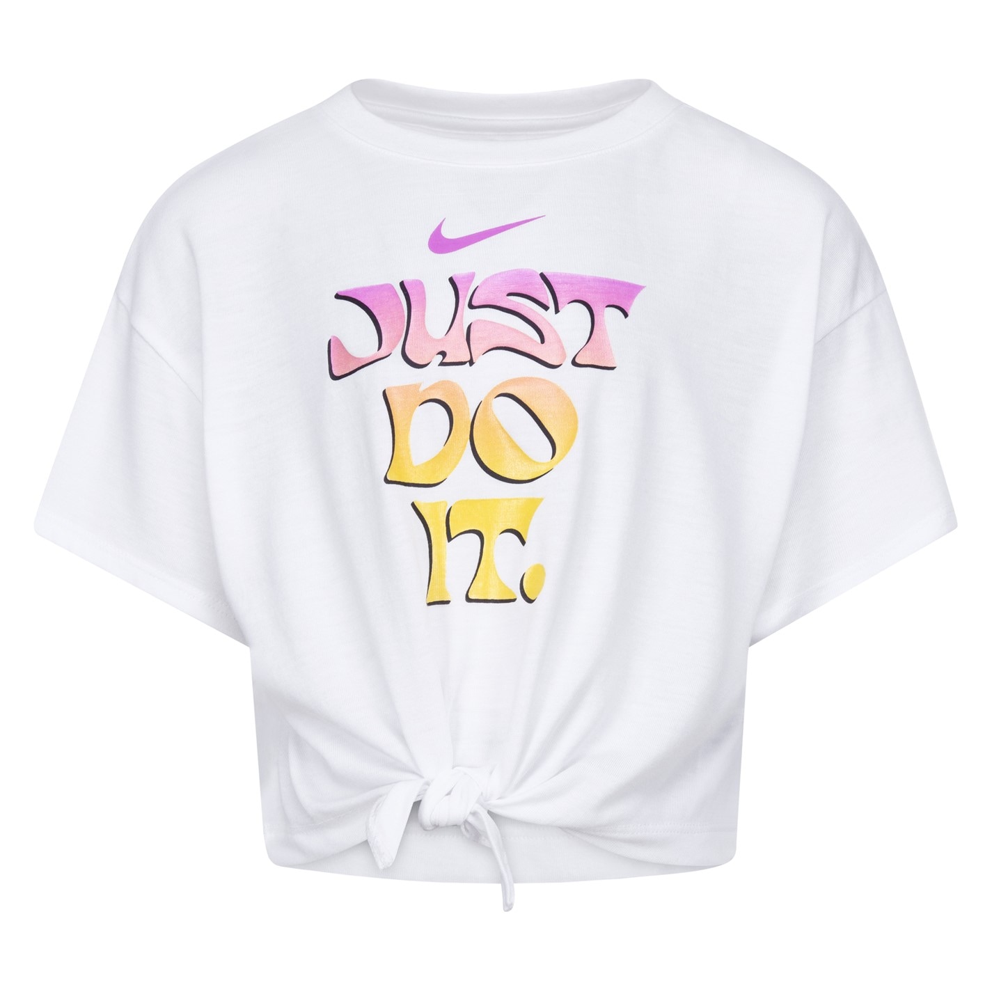 Bluza tricot Nike JDI pentru fete pentru Bebelusi alb