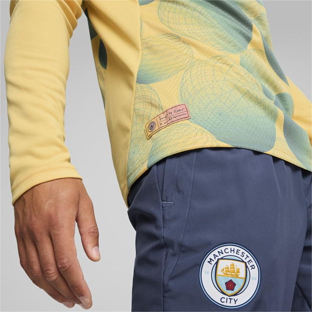 Bluze de trening Puma Manchester City FC Fourth Pre-Match Drill 2024 2025 pentru adulti albastru