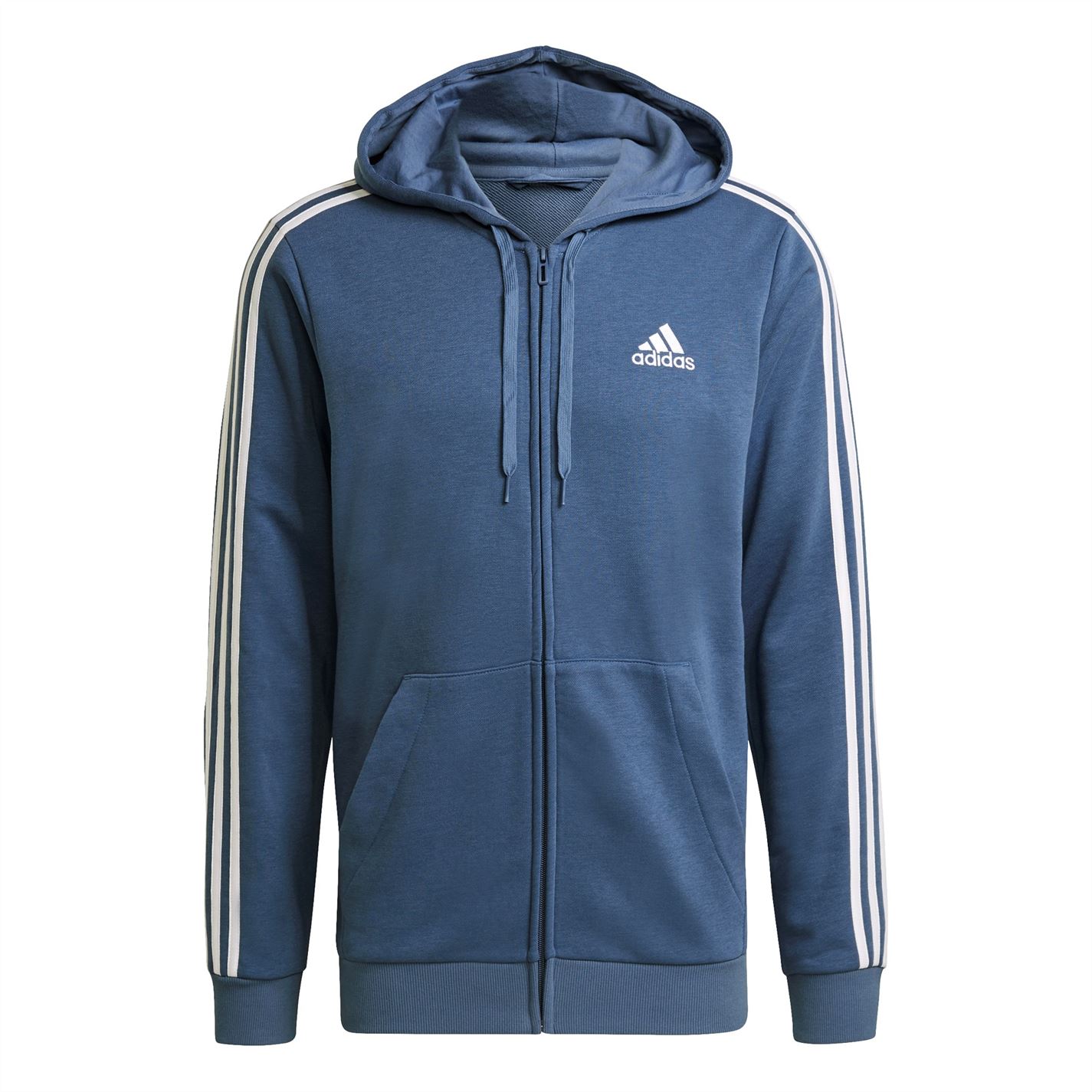 Bluze Hanorac adidas Essentials 3-Stripes Full-cu fermoar pentru Barbati