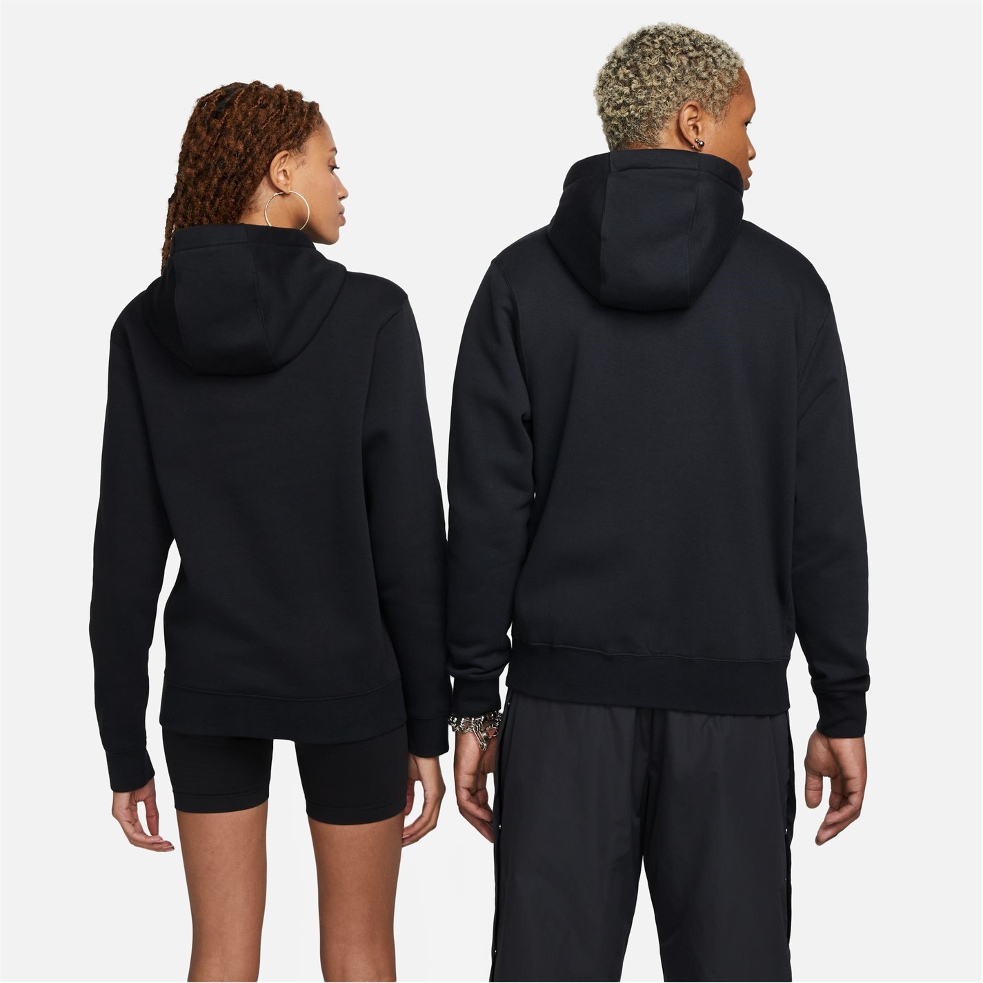 Hanorac Nike Sportswear Club Fleece Full-cu fermoar pentru Barbati negru