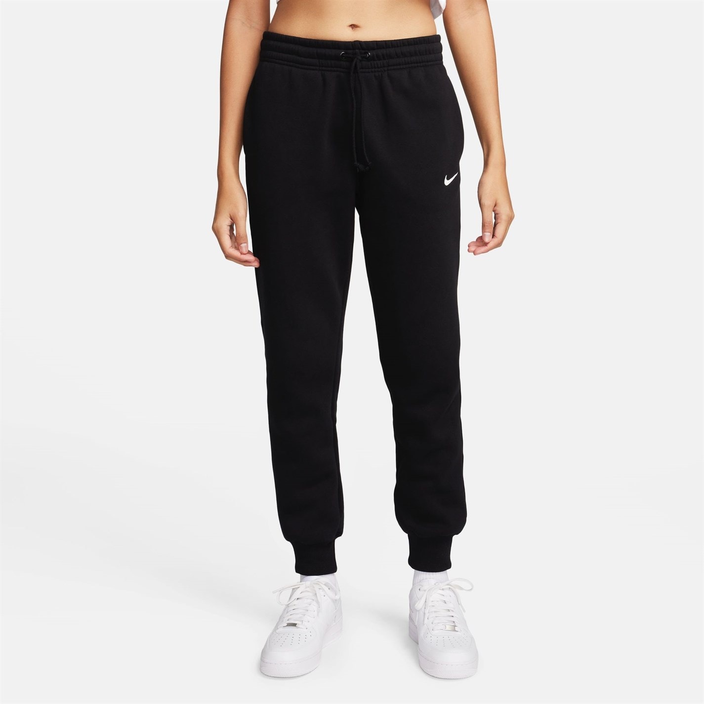 Bluze Pantaloni sport Nike Sportswear Phoenix Mid-Rise pentru femei negru