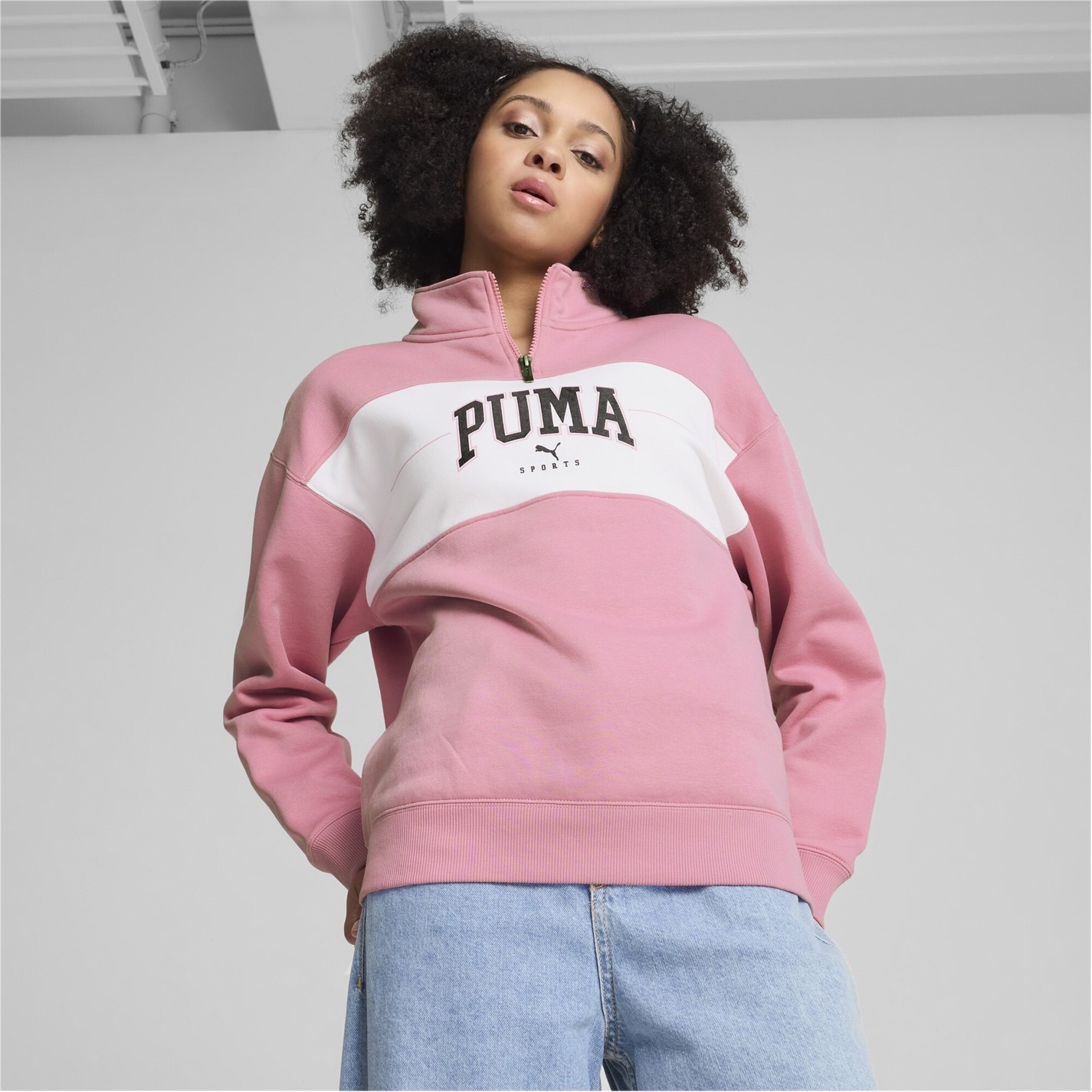 Bluze Puma Squad Half-cu fermoar Fl pentru femei