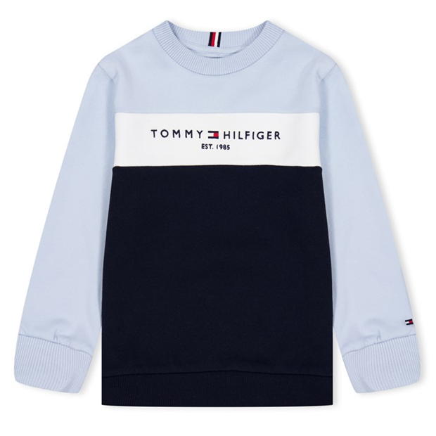 Bluze Set Tommy Hilfiger COLORBLOCK albastru bleumarin