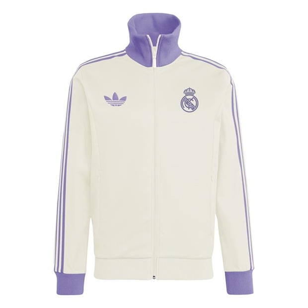 Bluze trening adidas Originals Real Madrid Beckenbauer pentru adulti lila alb