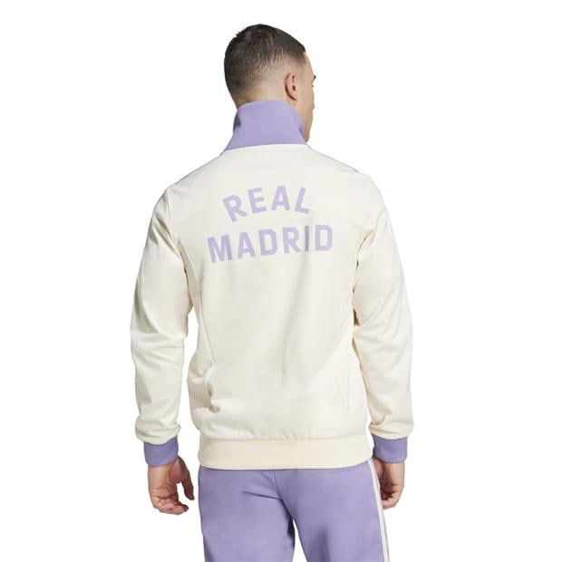 Bluze trening adidas Originals Real Madrid Beckenbauer pentru adulti lila alb