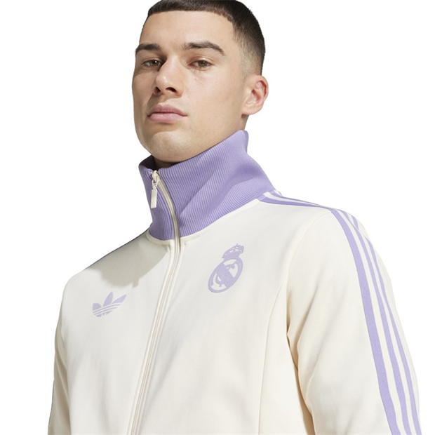 Bluze trening adidas Originals Real Madrid Beckenbauer pentru adulti lila alb