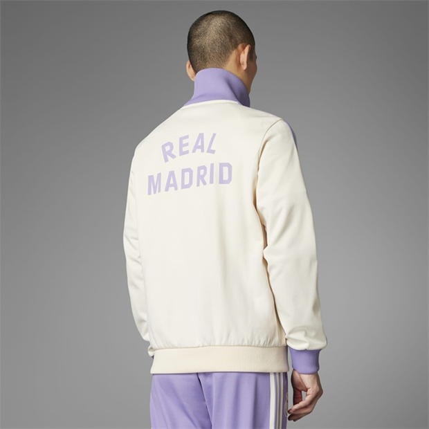 Bluze trening adidas Originals Real Madrid Beckenbauer pentru adulti lila alb