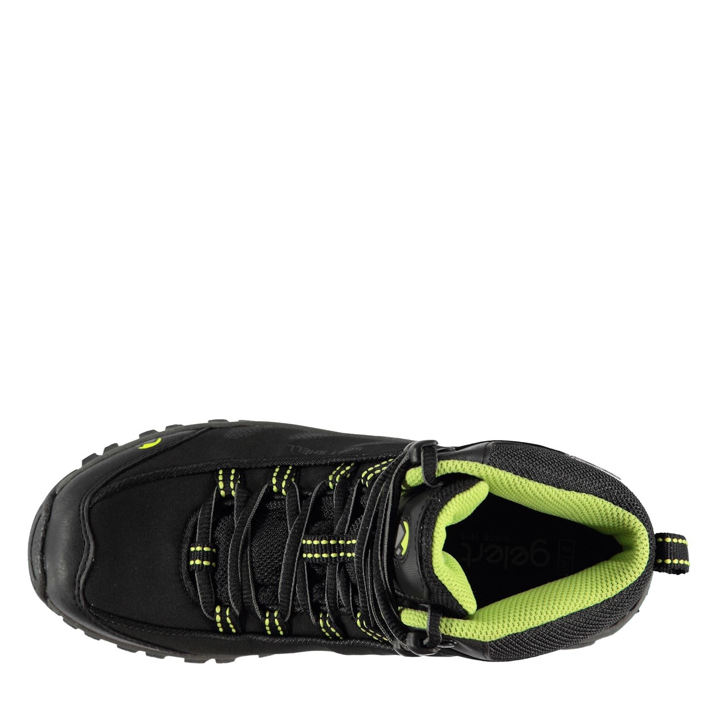 Bocanci Gelert Softshell Mid pentru copii negru verde lime