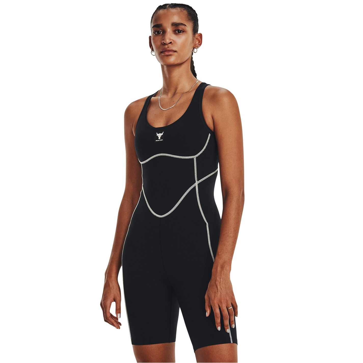 Compleu Under Armour Project Rock pentru femei negru roz