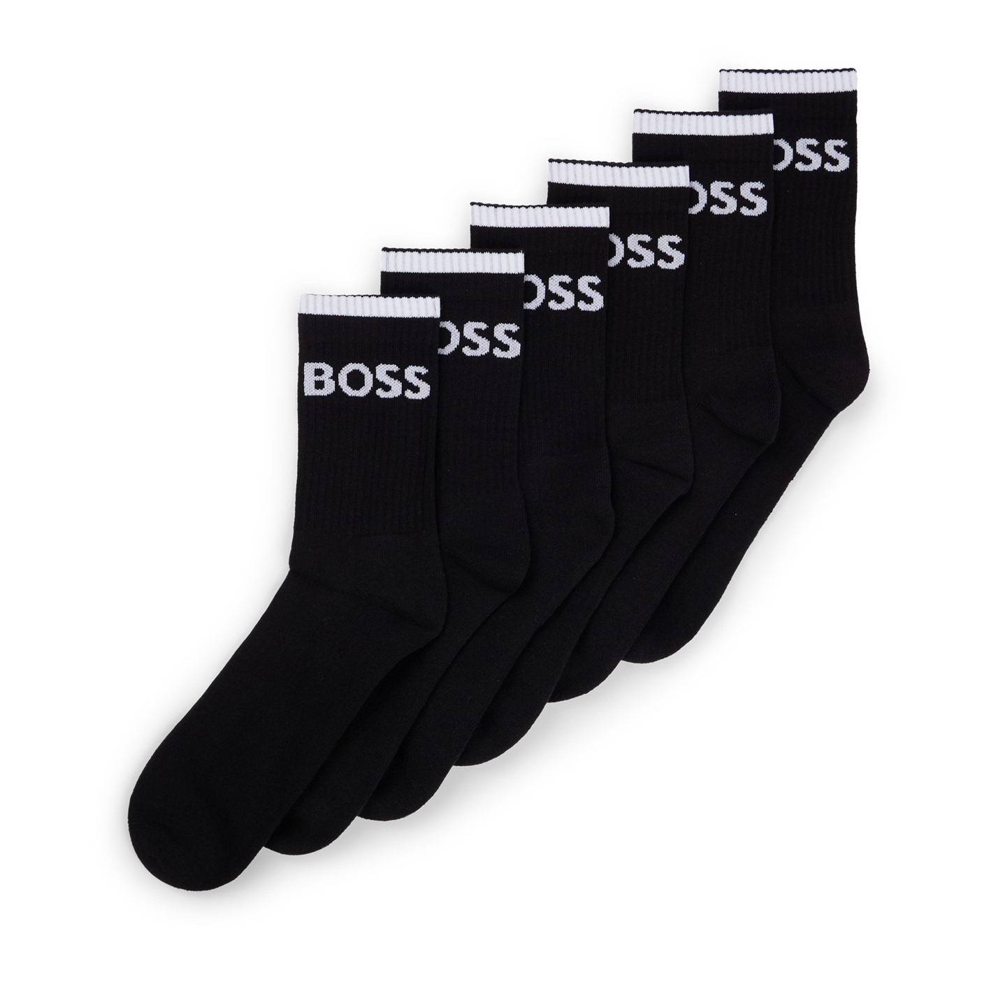 Boss 6P QS cu dungi CC 10257762 01 negru