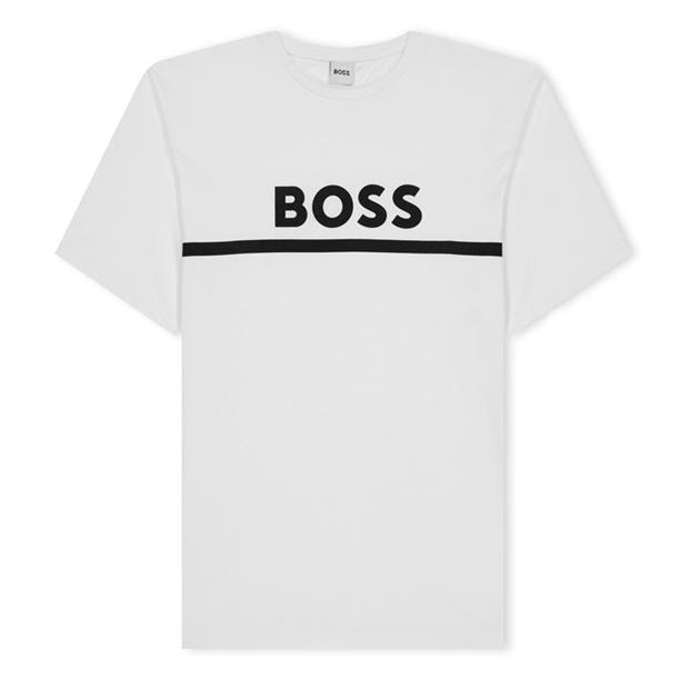 Boss Boss cu imprimeu mare Tee pentru copii alb 10p