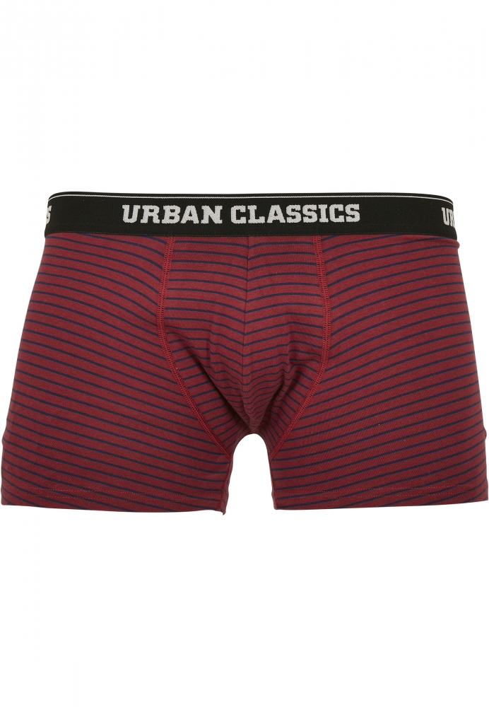 Boxeri 5-. bur dkblu+wht Urban Classics albastru inchis alb negru multicolor