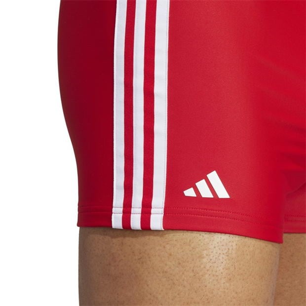 Boxeri adidas clasic 3-Stripes Swim pentru Barbati better rosu alb