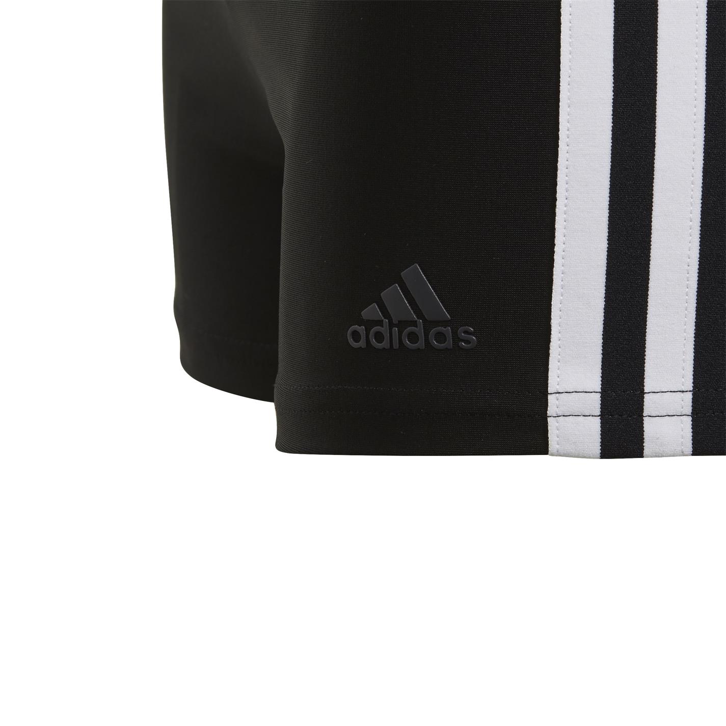 Boxeri adidas clasic 3-Strips Swim pentru baietei negru alb