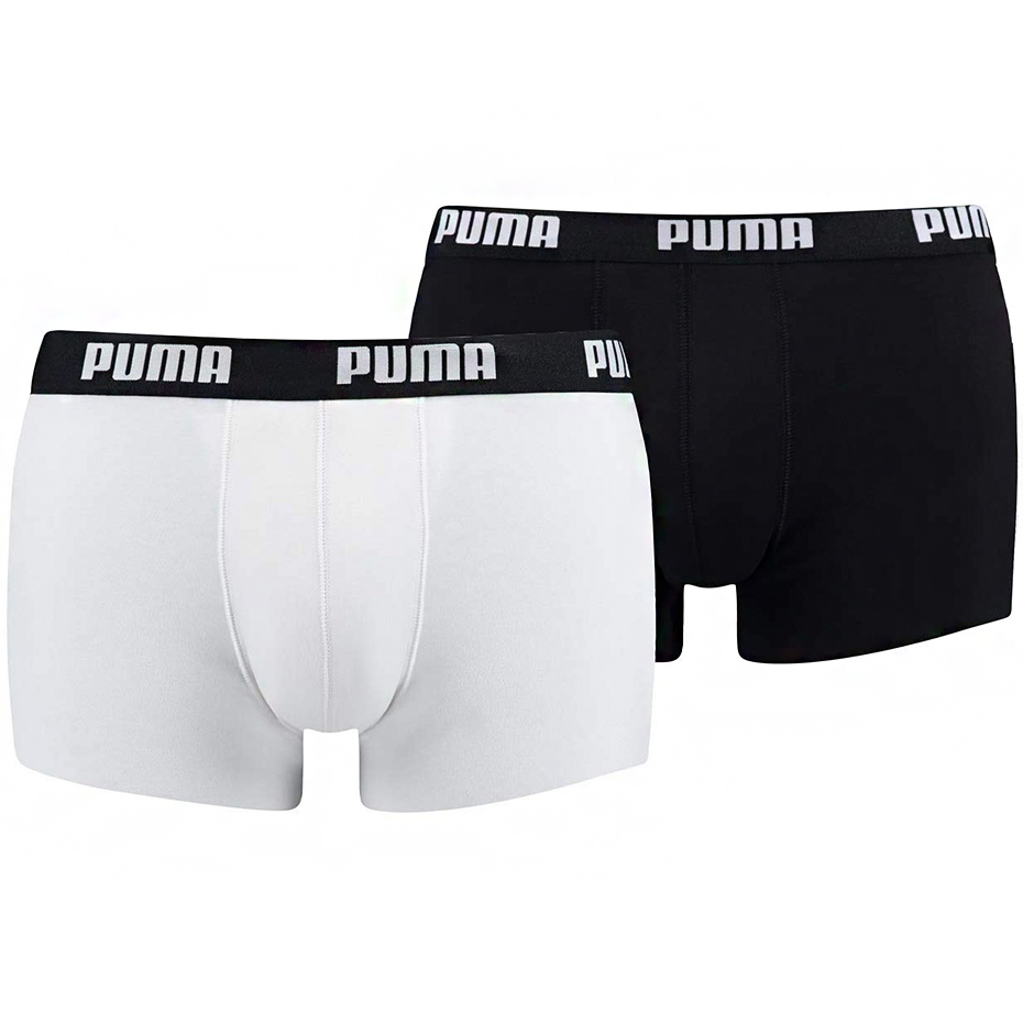 Boxeri barbati Puma Basic Trunk 2P alb negru 521025001 301