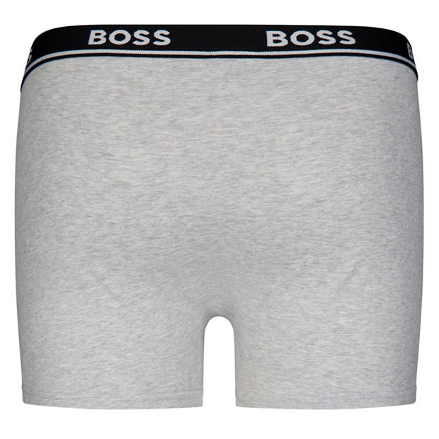 Boxeri Boss Boss 2 Pck Lgo copii gri a32