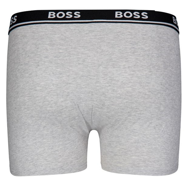 Boxeri Boss Boss 2 Pck Lgo copii gri a32