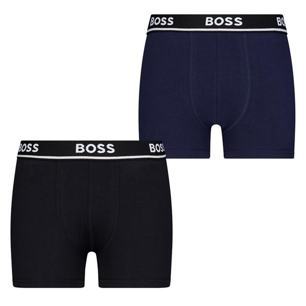 Boxeri Boss Boss 2 Pck Lgo In44 bleumarin