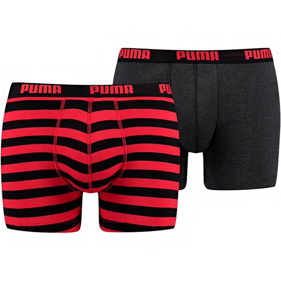 Boxeri barbati Puma cu dungi 1515 2P rosu negru 591015001 786