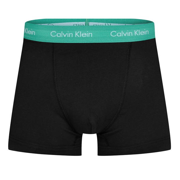 Boxeri Calvin Klein bumbac Stretch negru albastru aqua grngu4