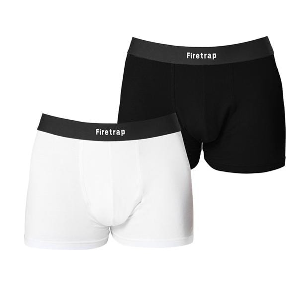 Boxeri Set 2 Firetrap negru alb