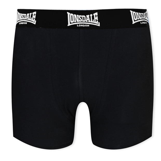 Pantaloni scurti Set 2 Lonsdale Trunk pentru baietei alb negru