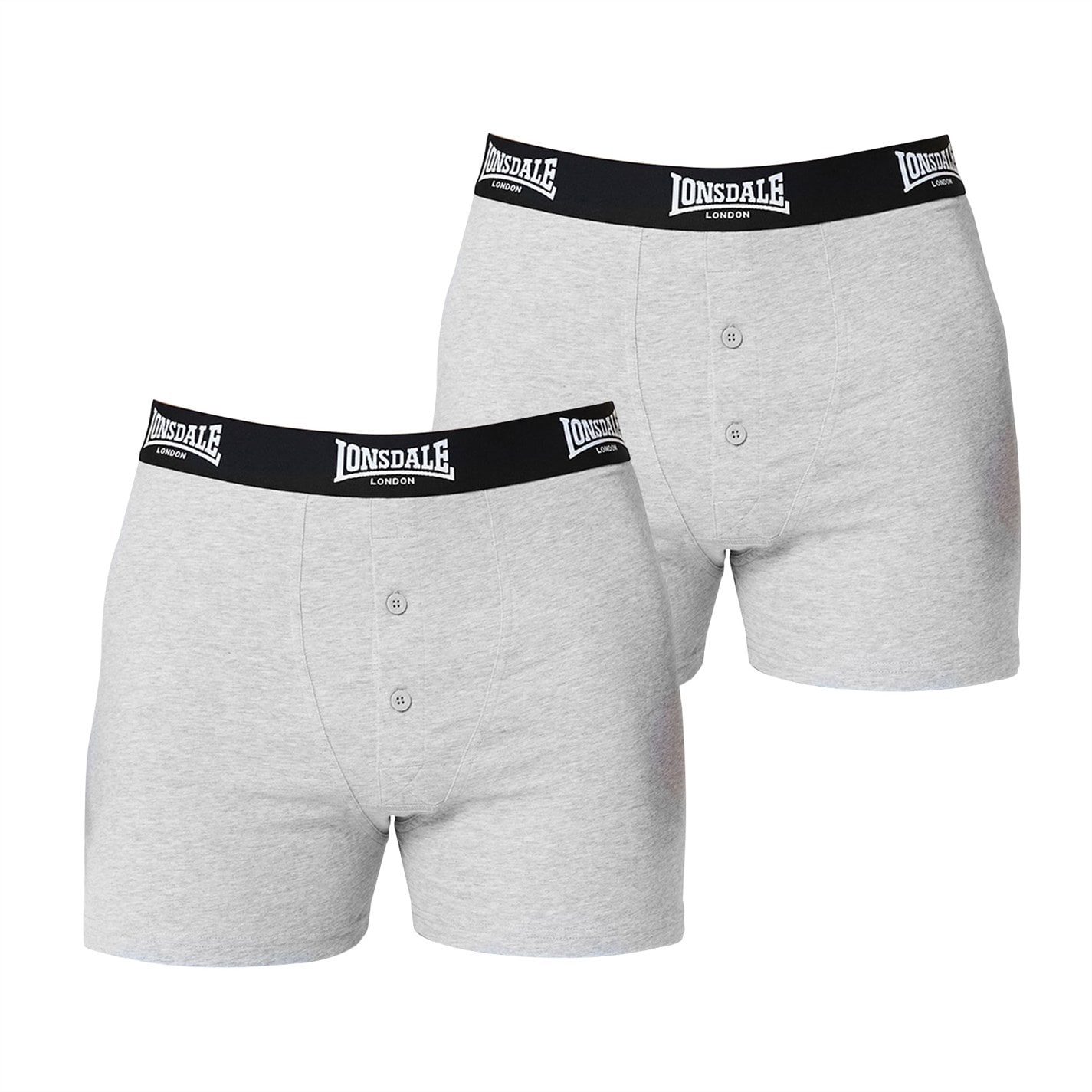 Boxeri Set 2 Lonsdale pentru Barbati gri