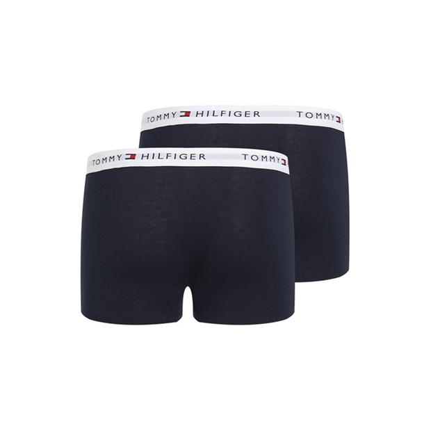 Boxeri Set 2 Tommy Hilfiger of pentru copii bej albastru 0su