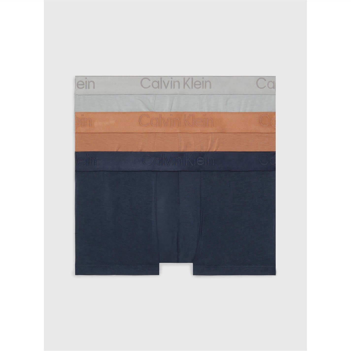 Boxeri Set de 3 Calvin Klein Low Rise brw bleumarin gri mgw