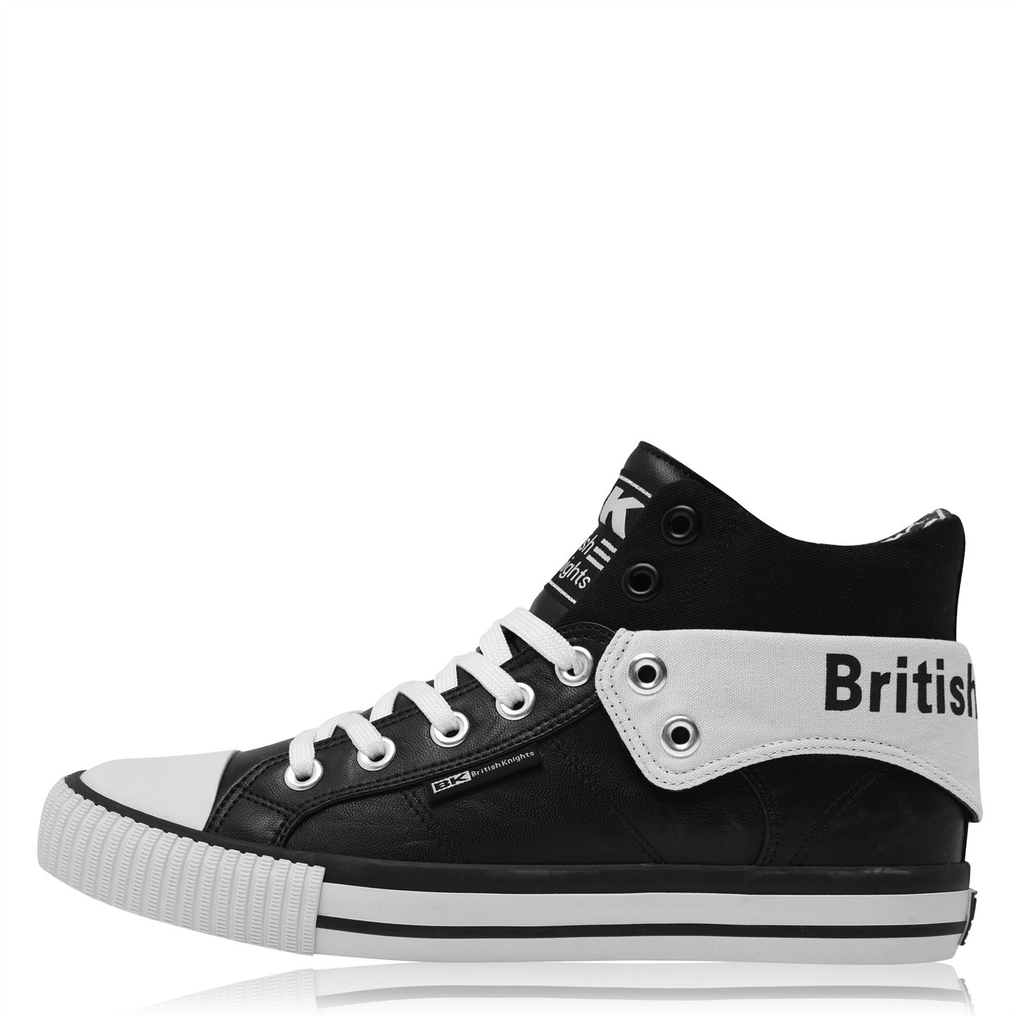 British Knights Roco Fold PU Shoes pentru Barbati negru alb