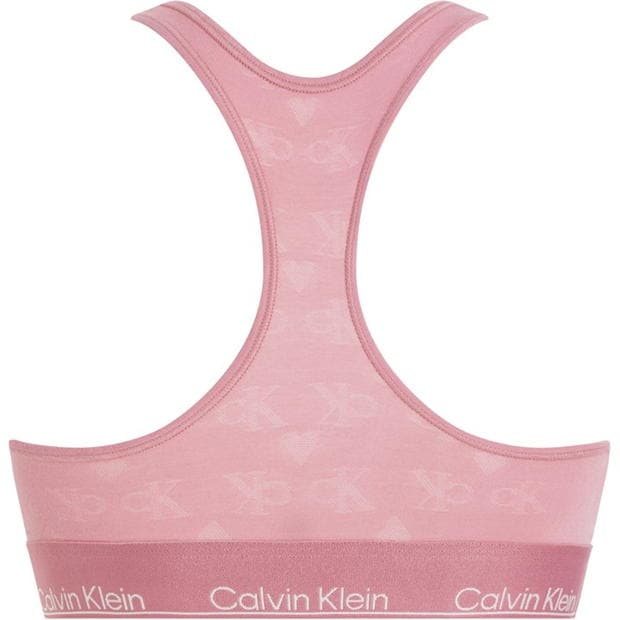 Bustiera Calvin Klein Modern bumbac Logo roz inchis