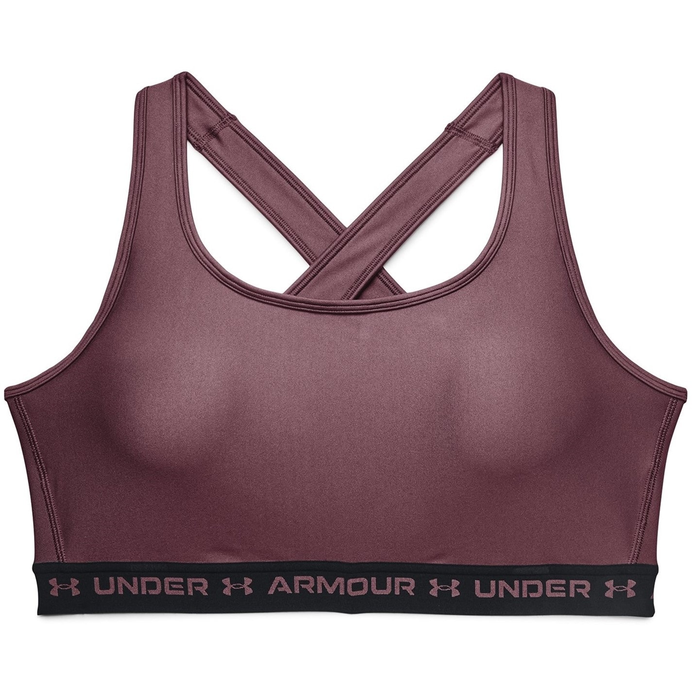 Bustiera in X Under Armour Medium Support pentru femei mov