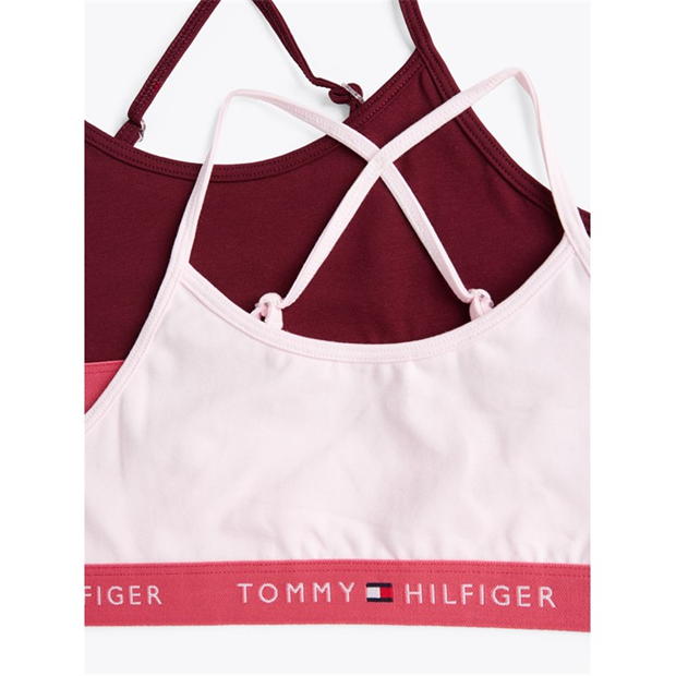 Bustiera Set 2 Tommy Hilfiger Juniors roz rosu 0vm