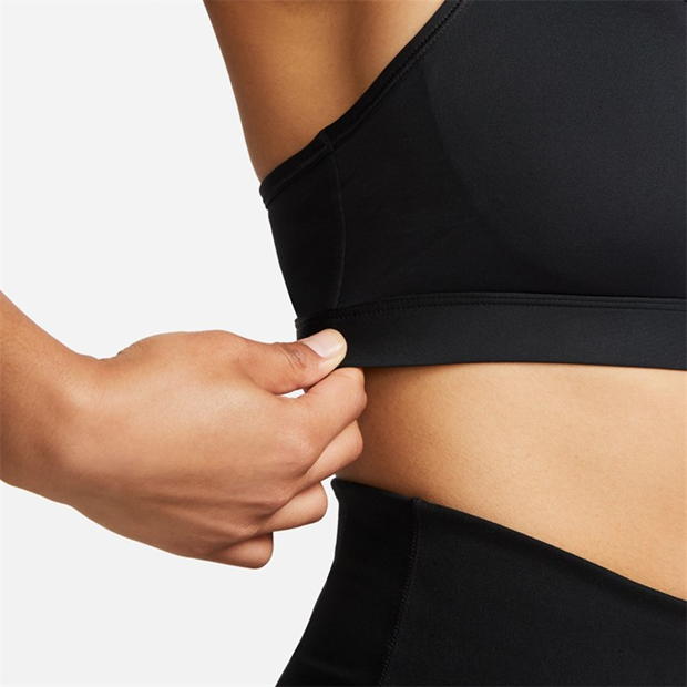 Bustiera sport Nike Swoosh Medium-Support 1-Piece Pad pentru femei negru