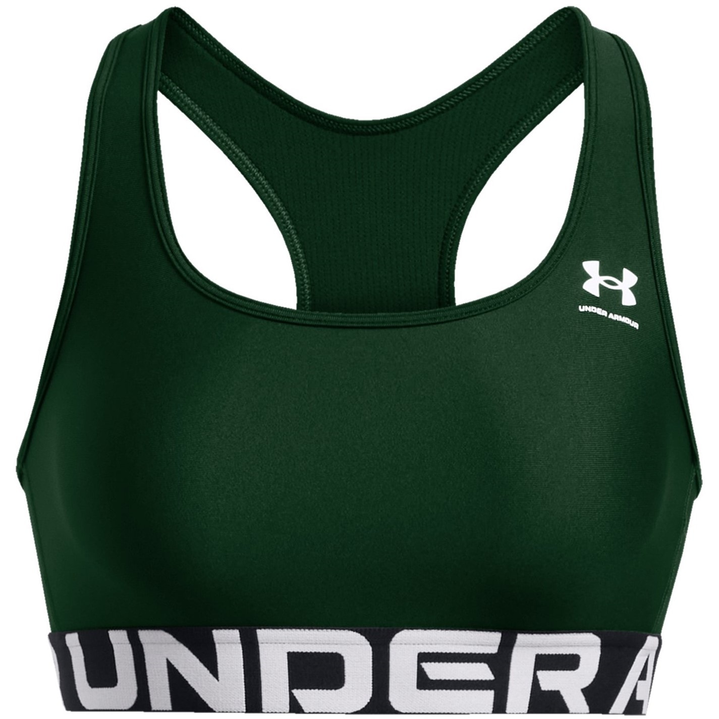 Bustiera sport Under ARMOUR HeatGear® Armour Mid Branded pentru Femei verde