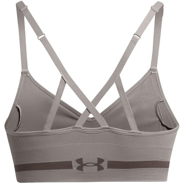 Bustiera sport Under Armour Seamless Low Impact Longline gri