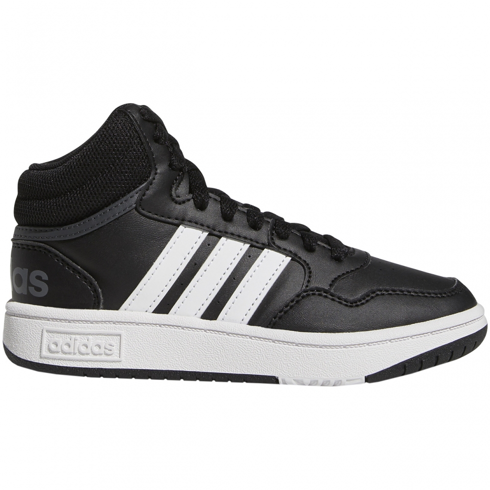 Buty dla dzieci adidas hoops Mid negru gw0402