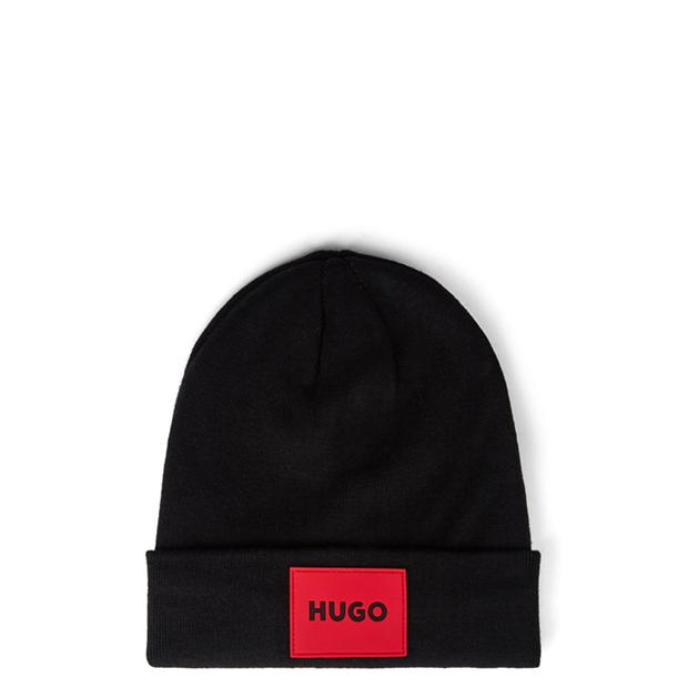 Caciula Beanie HUGO Turn-Up pentru copii negru 09b