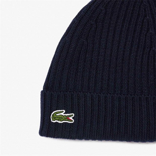 Caciula Beanie Lacoste Lacoste tricot barbati bleumarin