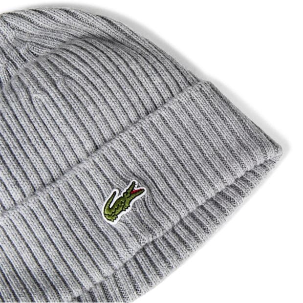 Caciula Beanie Lacoste Lacoste tricot barbati gri yrd