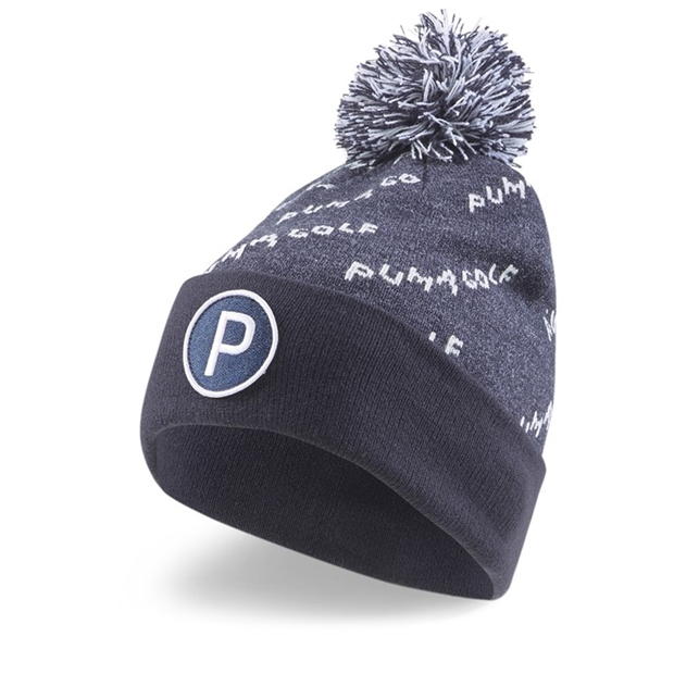 Caciula Beanie Puma Pom Pom pentru barbati bleumarin alb