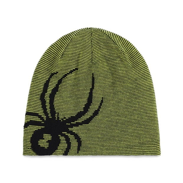 Caciula Beanie Spyder Revers barbati acid galben