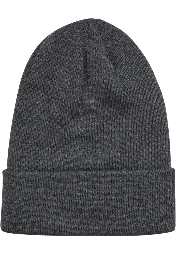 Caciuli beanie cu accesoriu piele gri carbune Urban Classics