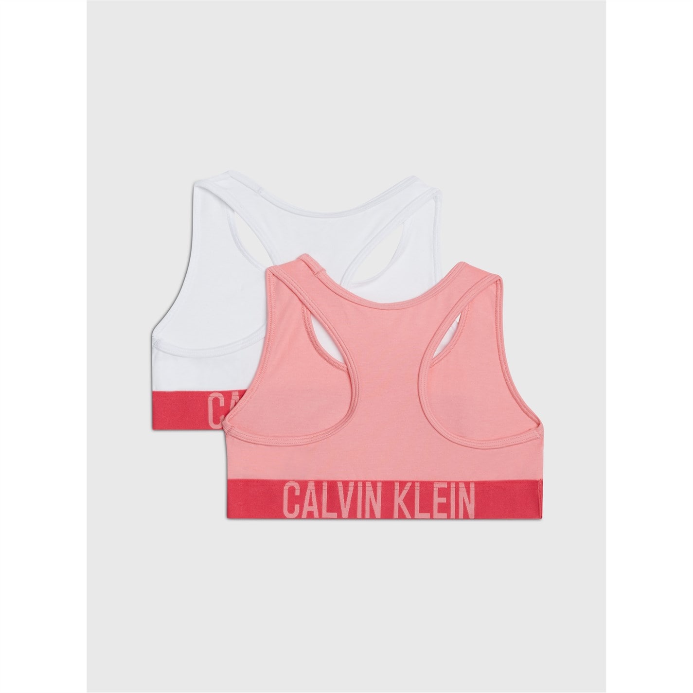 Calvin Klein Calvin 2 Pck Lgo Bra copii roz alb 0vm