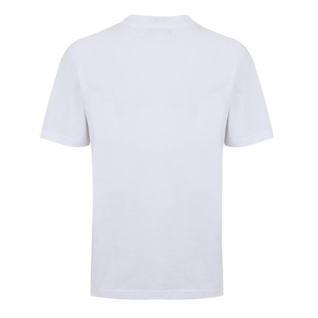 Calvin Klein Jeans WOVEN LABEL RELAXED TEE bright alb