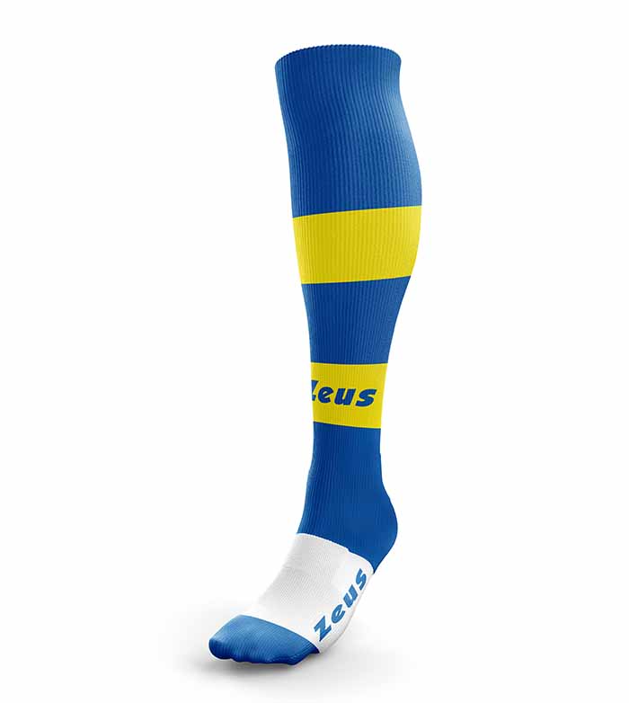 Jambiere fotbal CALZA PARMA Zeus albastru roial galben