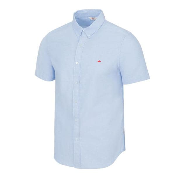 Camasa oxford Lee Cooper Cooper maneca scurta albastru