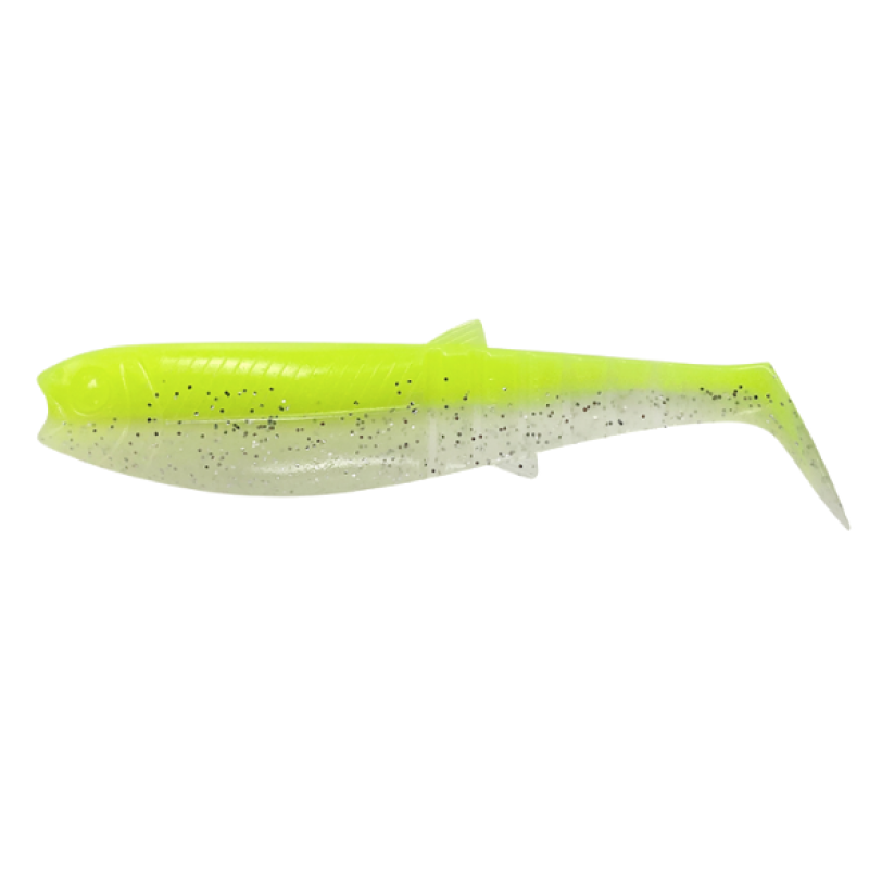 CANNIBAL 10CM 9G FLOU galben GLOW 5BUC PL SAVAGE GEAR