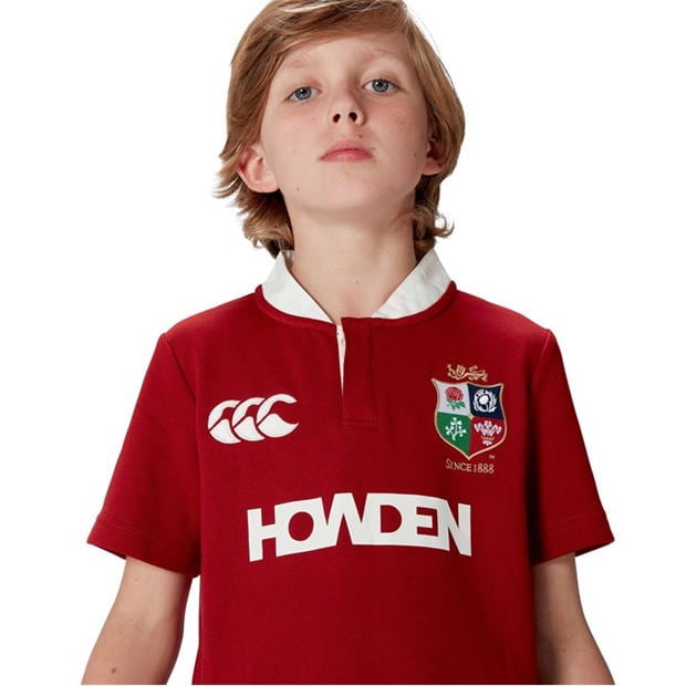 Canterbury British and Irish Lions clasic Shirt 2024 Juniors rosu dahlia