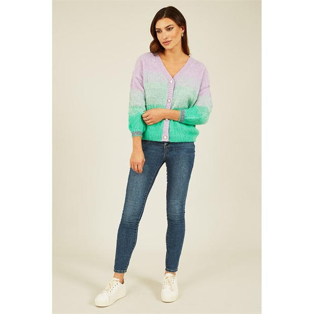 Cardigan Yumi Yumi verde Ombre Relaxed